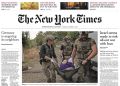 Первая полоса сегодняшней The New York Times - о бегстве украинцев из Угледара