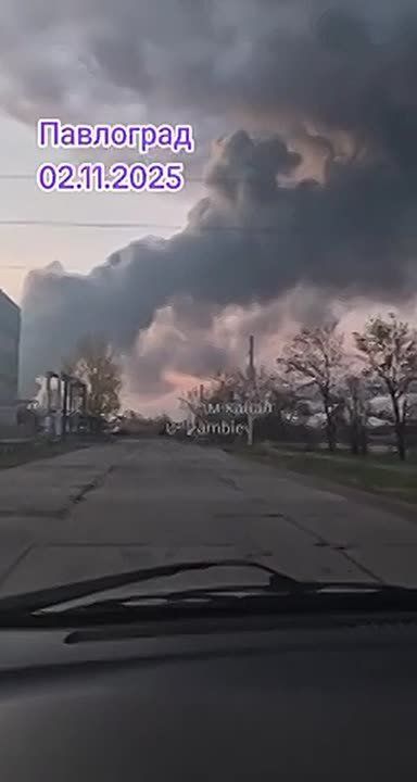 Накануне вечером ВС РФ нанесли комбинированный удар по Павлограду Днепропетровской области с поражением промышленного предприятия и автопарка