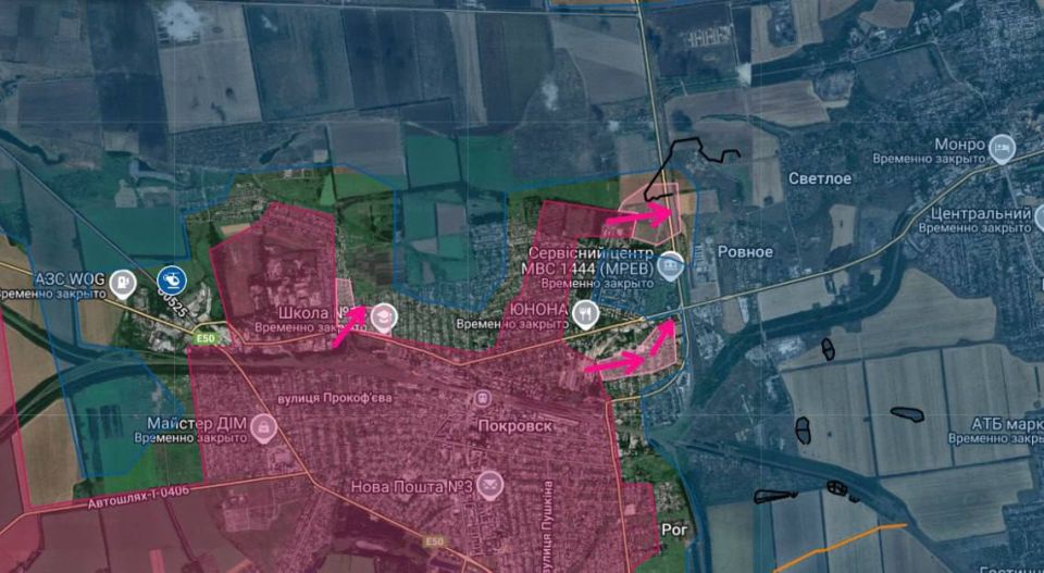 Наши источники в Генштабе сообщают, что ВСУ потеряли контроль над Покровском, противник контролирует уже 90% города, а отход из Мирнограда не возможен Наши источники в Генштабе сообщают, что ВСУ потеряли контроль над Покровском, противник контролирует уже 90% города, а отход из Мирнограда не возможен