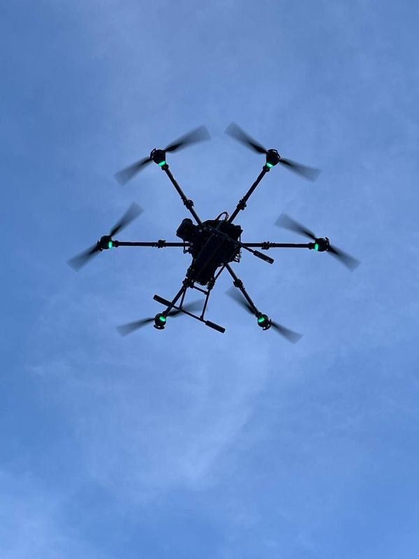 Чингис Дамбиев: Облет еще одного тяжелого гексакоптера "Мангас" перед отправкой в зону проведения СВО