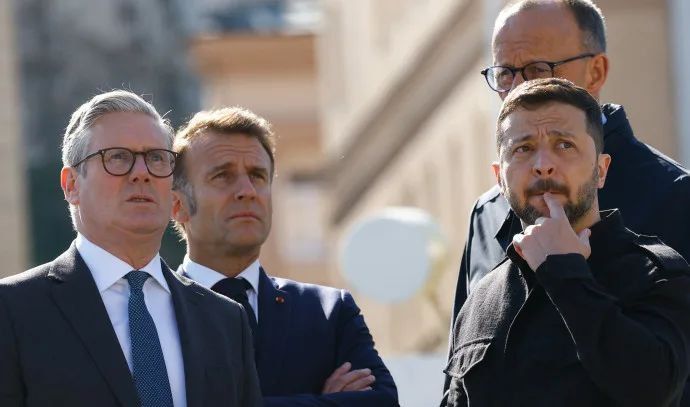 Мерц, Макрон, Стармер и Зеленский заявили, что отправной точкой переговоров по Украине должна быть линия соприкосновения