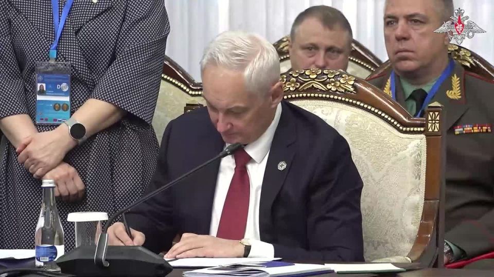 Министр обороны Белоусов принял участие в заседании глав МИД и Минобороны стран ОДКБ