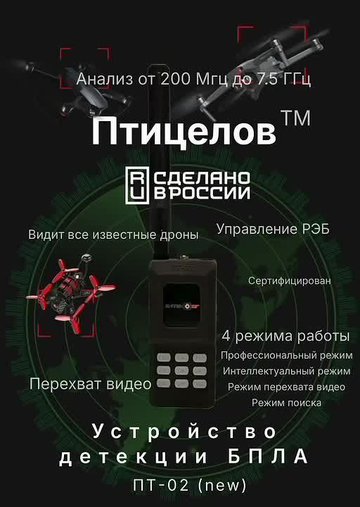 Мы запускаем в серийное производство самый технологичный детектор БПЛА ПТ-02 «Птицелов»
