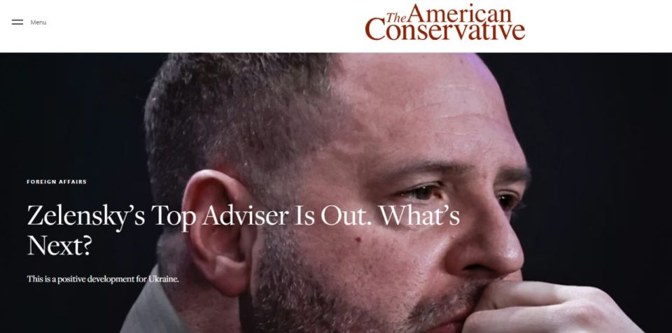 Увольнение Ермака может "сократить разрыв" между переговорными позициями России и Украины, — American Conservative