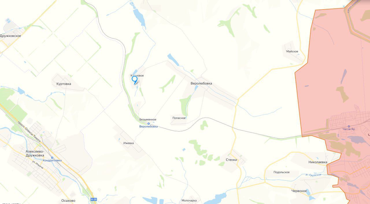 Минобороны сообщило об освобождении села Клиновое к северу от Константиновки в ДНР