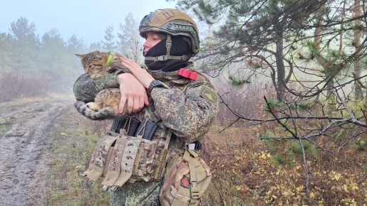 Дмитрий Астрахань: Тактический питомец реактивщиков из группировки войск Центр обходит своим анти-мышиным дозором вверенные блиндажи и установки Град