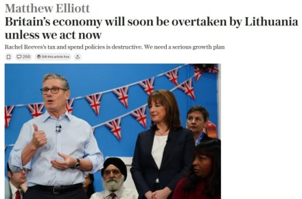 Экономику Британии скоро обгонит Литва, — Telegraph