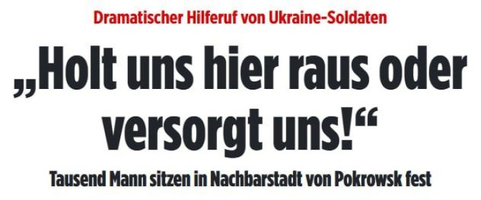 Россия взяла Покровск, окруженные солдаты ВСУ требуют вывести их из Мирнограда, — Bild