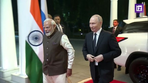 Владимир Путин приехал в резиденцию Моди