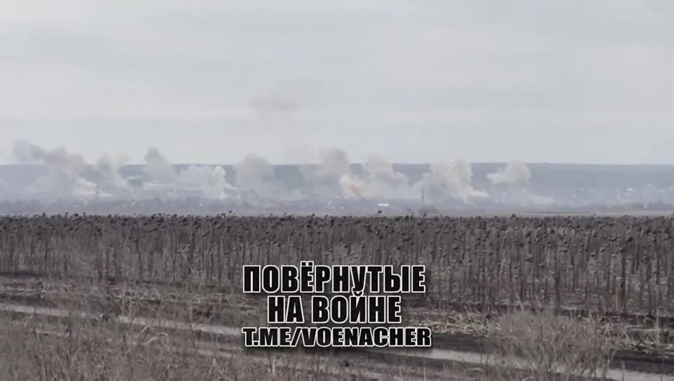 Кадры со стороны противника