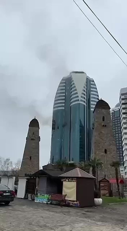 Беспилотники укронацистов атаковали комплекс «Грозный-Сити» в Чечне