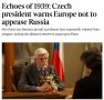 Конфликт на Украине напоминает начало Второй мировой войны, — президент Чехии