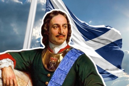 Андрей Марочко: #Дата. 11 декабря 1699 года Пётр I учредил Андреевский флаг в качестве официального флага военного флота России