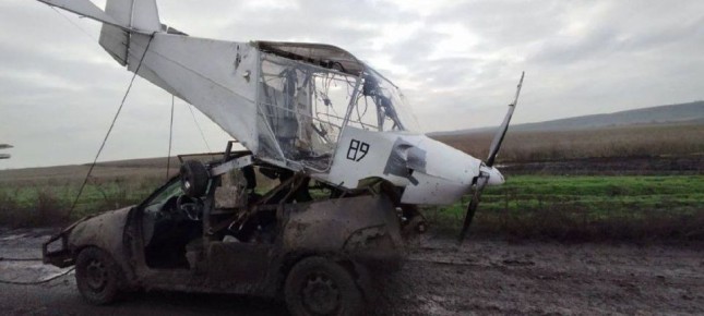 Бойцы ВС РФ под Донецком затрофеили необычный дрон ВСУ — камикадзе на базе легкомоторного самолёта