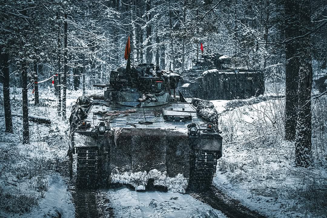 Немецкие военнослужащие Многонациональной боевой группы НАТО в Литве на полигоне Немецкие военнослужащие Многонациональной боевой группы НАТО в Литве на полигоне