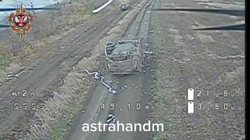 Дмитрий Астрахань: Внедорожник ВСУ с боеприпасами в окрестностях Ильиновки