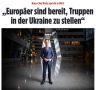 Страны Европы готовы направить войска на Украину в случае нарушения Россией мирного соглашения