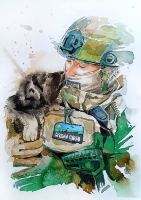 Ирина Алекперова вновь нам прислала свое прекрасное творчество с нашим админом «Беркутом»!