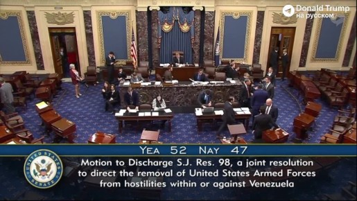 Сенат принял резолюцию, запрещающую Трампу использовать армию против Венесуэлы без одобрения Конгресса — CNBC