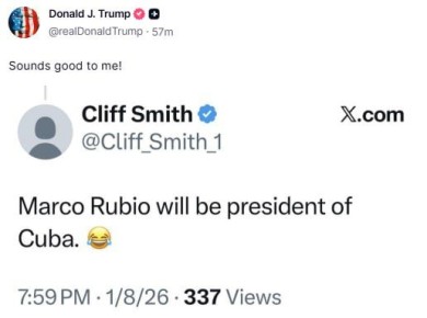 Трамп поддержал идею сделать Рубио президентом Кубы и грубо угрожает Гаване