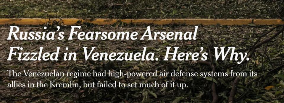 Переданные Россией системы ПВО Венесуэлы даже не были подключены во время атаки США — NYT