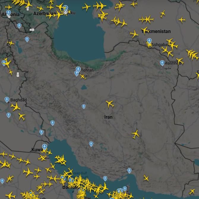 Иран закрывает своё воздушное пространство, войска приведены в состояние повышенной готовности
