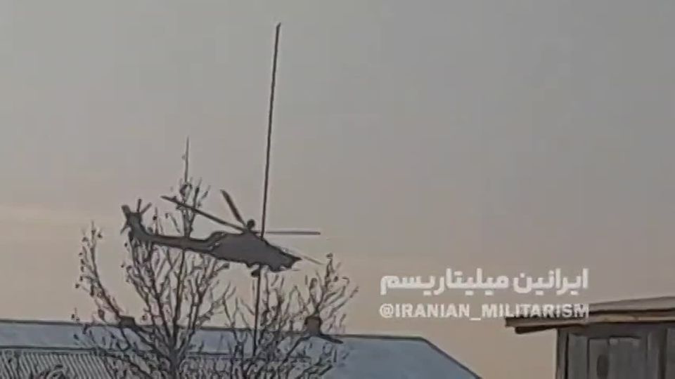 Первые чёткие кадры ударного вертолета Ми-28НЭ российского производства в небе над Ираном появились в Сети