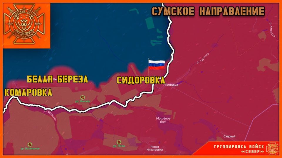 Российские военные освободили село Сидоровка в Сумской области