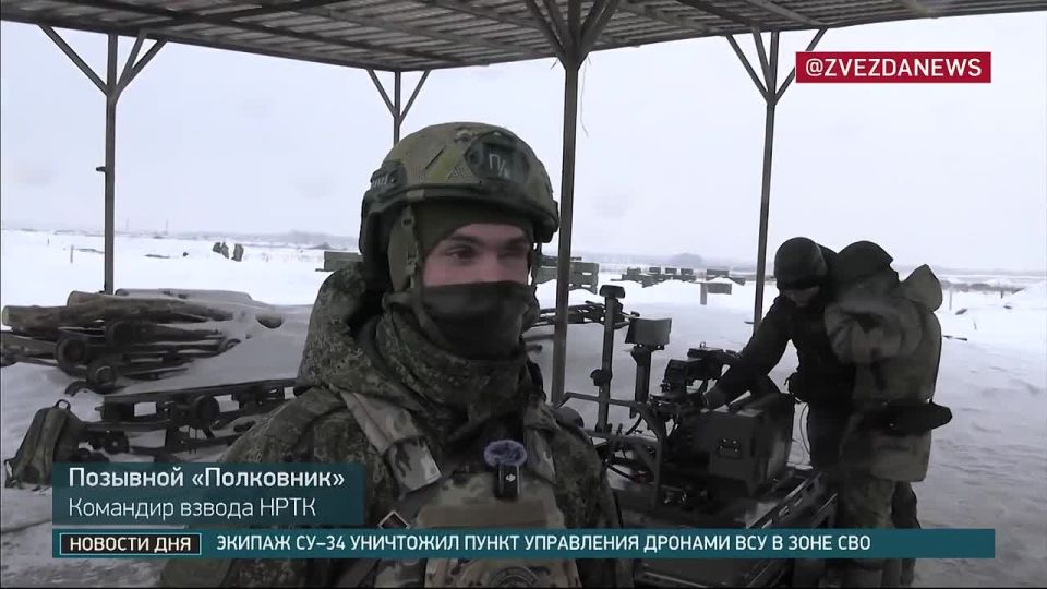 Репортаж ТК «Звезда» о новейшем наземном роботе «Курьер»