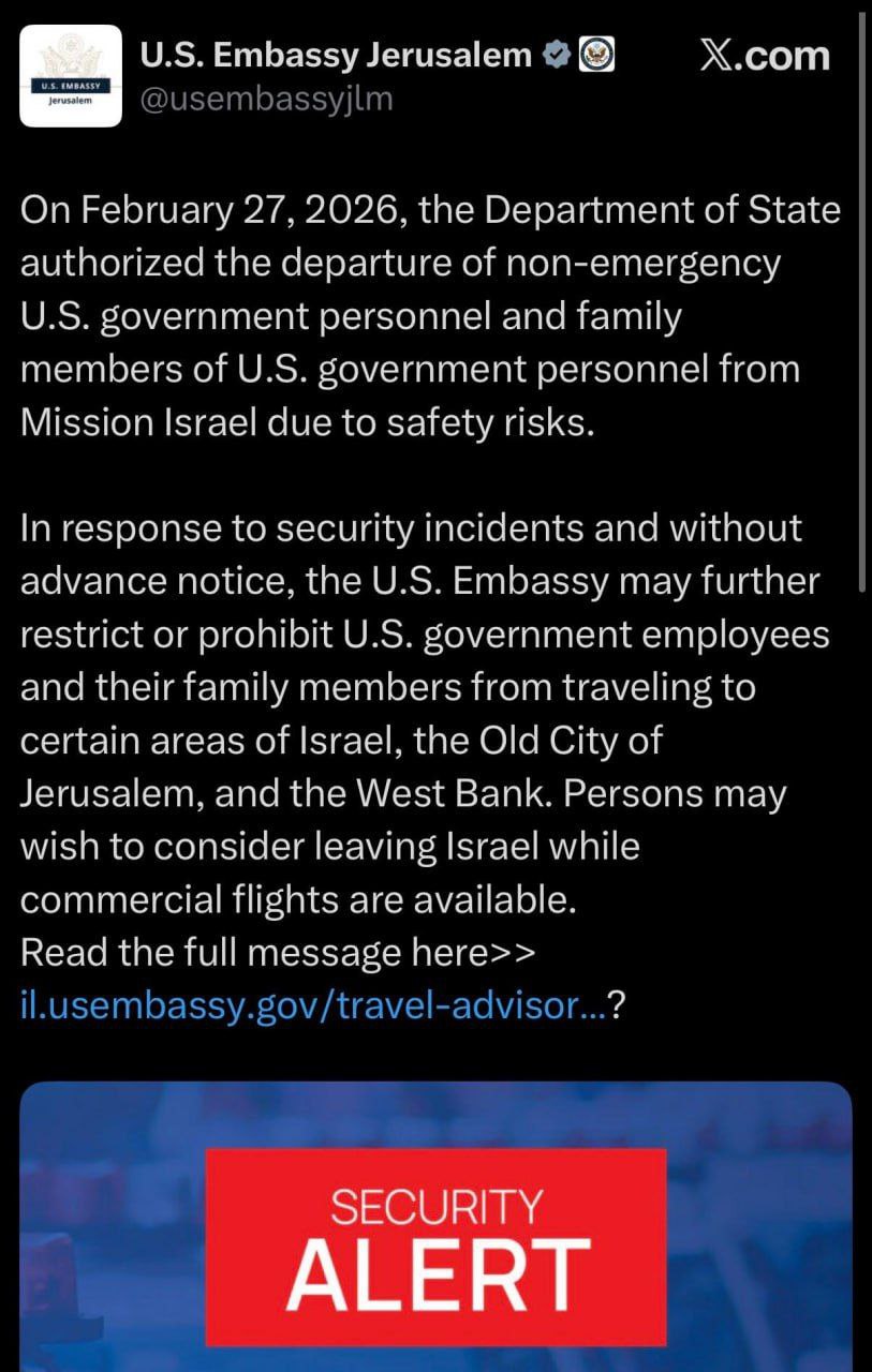 Перед войной против Ирана: нефть пошла вверх, США и Китай призвали персонал и граждан покинуть регион Перед войной против Ирана: нефть пошла вверх, США и Китай призвали персонал и граждан покинуть регион