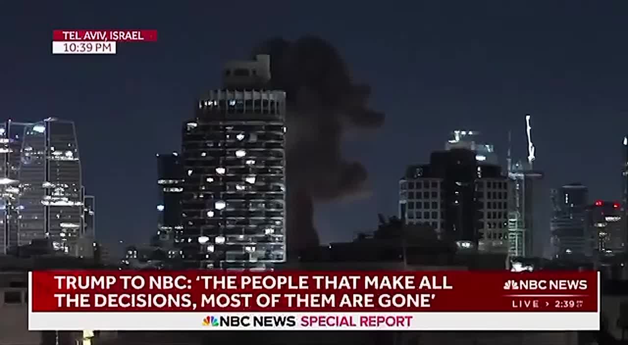 Момент атаки и последствия удара по Тель-Авиву