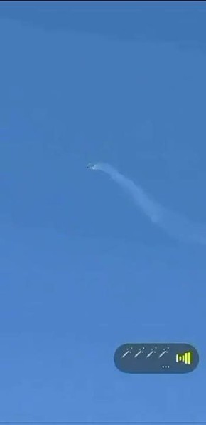 А вот и непосредственно сам момент попадания в истребитель F-15 над Кувейтом