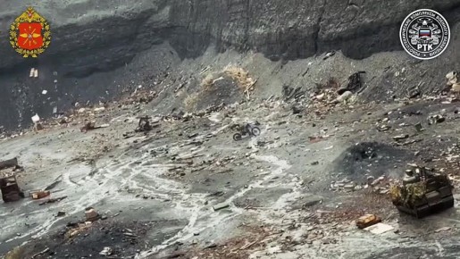 В ходе испытаний на полигоне расчеты НРТК «Курьер» выполнили учебные стрельбы из пулемета и гранатомета РПГ-7