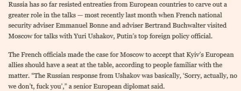 Sorry, actually, no we don’t, fuck you, — Ушаков ПОСЛАЛ советников Макрона